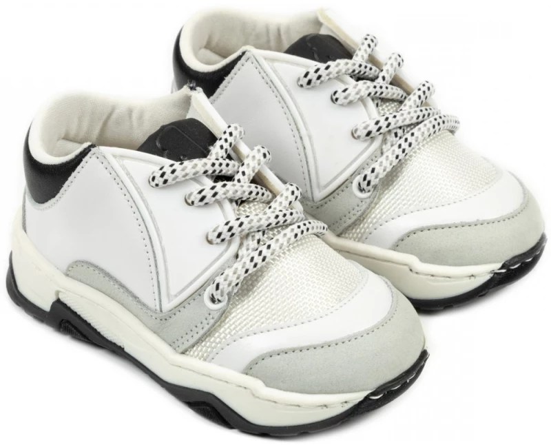 Παπούτσι Βαπτιστικό Babywalker EXC5218 Λευκό-Μπλε Λευκό-Μπλε