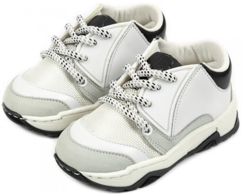 Παπούτσι Βαπτιστικό Babywalker EXC5218 Λευκό-Μπλε Λευκό-Μπλε