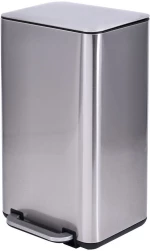 ESTIA ΚΑΔΟΣ ΑΠΟΡΡΙΜΑΤΩΝ CUBIC SOFT CLOSE 30lt ΙΝΟΞ