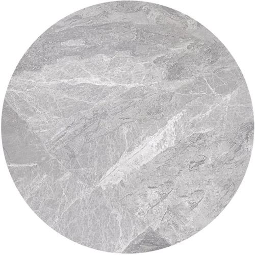 WOODWELL Sintered Stone Επιφάνεια Τραπεζιού, Απόχρωση Grey Marble (MDF για στήριξη βάσης) Φ60cm/11mm Ε100,2S