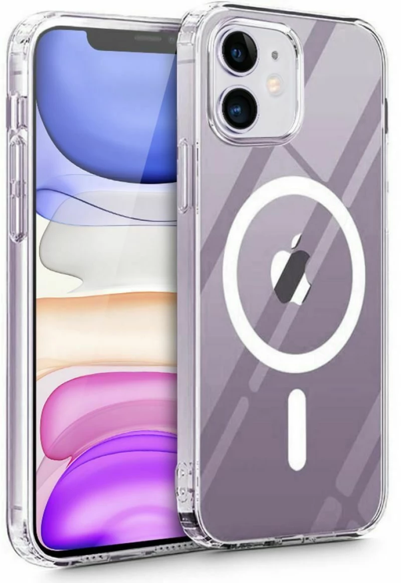 Θήκη Προστασίας Σιλικόνης Clear Case Με Magsafe iPhone 11