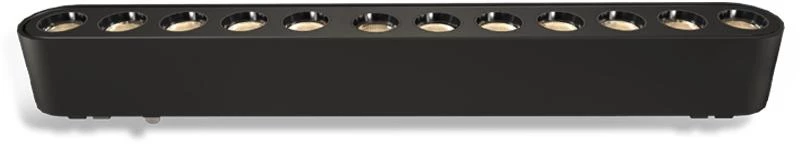 Adeleq Φωτιστικό Ράγας Mini Ντιμαριζόμενο LED 12W 40VDC 3000K Μαύρο 22-23100