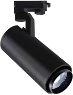 Adeleq Σποτ Ράγας Μονό Ρυθμιζόμενο 20-60° LED 30W 230V 4000K Μαύρο 23-53011