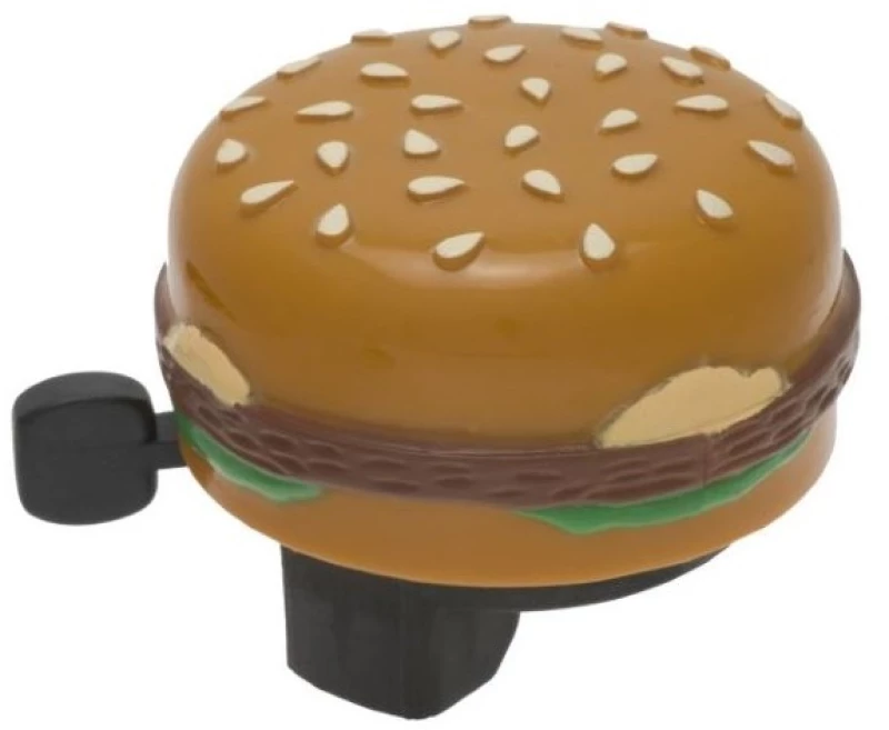 Liix Κουδούνι Ποδηλάτου Funny Bell Hamburger Μαύρο-Καφέ LX9012
