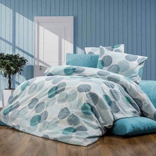 Σετ Σεντόνια Υπέρδιπλα (220x240) Κοραλία 467 Petrol DimCol