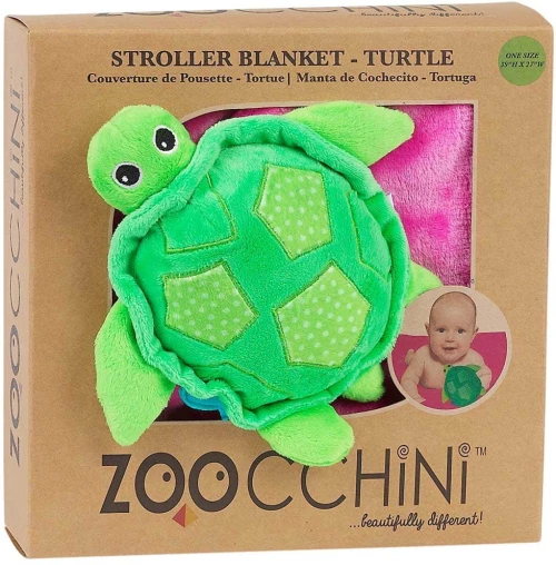 Βρεφική Κουβέρτα 65,5x100cm Zoocchini Turtle Buddy Pink ZOO3001