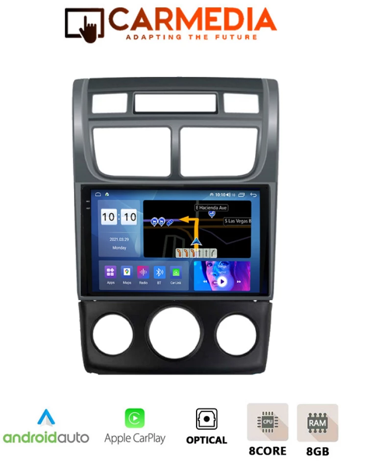 CARMEDIA CM8095-13 PLUS TABLET 9.5'' OEM KIA SPORTAGE 2004-2010 A/C-CLIMA