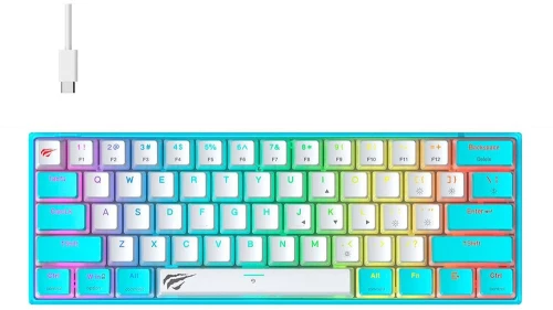 Gaming πληκτρολόγιο - Havit KB877L (Blue/White)