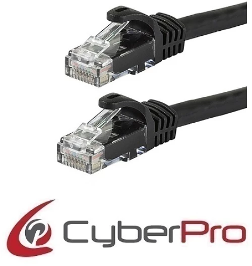 CYBERPRO CP-6C100B Cable UTP Cat6 black 10m