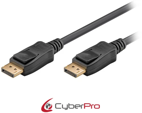 CYBERPRO CP-DP030, Καλώδιο DisplayPort σε DisplayPort, M/M, v1.4, 4K@120Hz, 8K@60Hz, 3 μέτρα