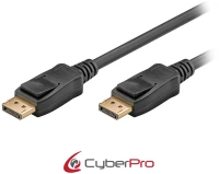 CYBERPRO CP-DP030, Καλώδιο DisplayPort σε DisplayPort, M/M, v1.4, 4K@120Hz, 8K@60Hz, 3 μέτρα