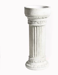 Supergreens Ανθοστήλη Τσιμεντένια Μπεζ 35x35x86 εκ.