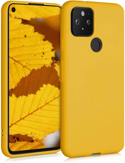 KWmobile Θήκη Σιλικόνης Google Pixel 5 - Honey Yellow (51722.143)