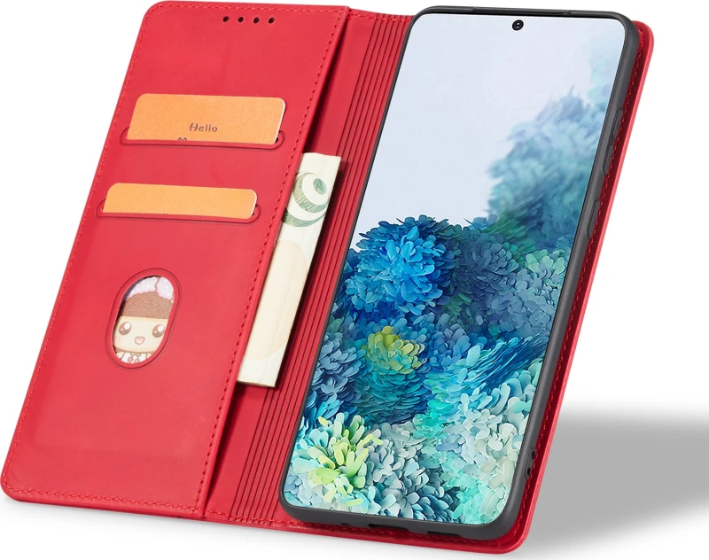 Bodycell Θήκη - Πορτοφόλι Samsung Galaxy A21s - Red (5206015057960)