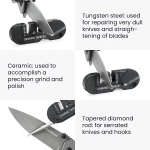 KW Survival Knife Sharpener - Ακονιστήρι Χειρός για Μαχαίρια - Black (59257.01)
