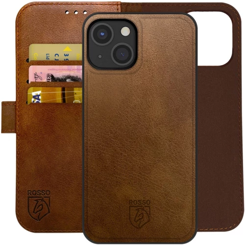 Rosso Element 2 in 1 - PU Θήκη Πορτοφόλι Apple iPhone 14 Plus - Brown (8719246369568)