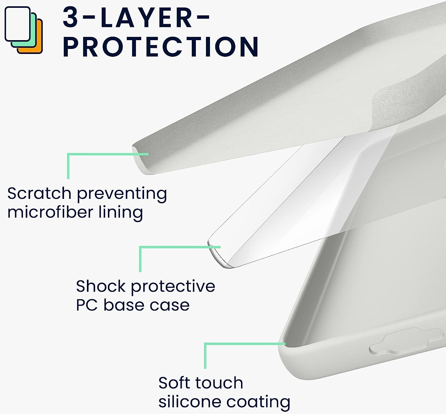 KWmobile Soft Flexible Rubber Cover - Θήκη Σιλικόνης Samsung Galaxy S23 - White Matte (60273.48)