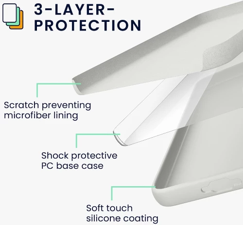 KWmobile Soft Flexible Rubber Cover - Θήκη Σιλικόνης Samsung Galaxy S23 - White Matte (60273.48)