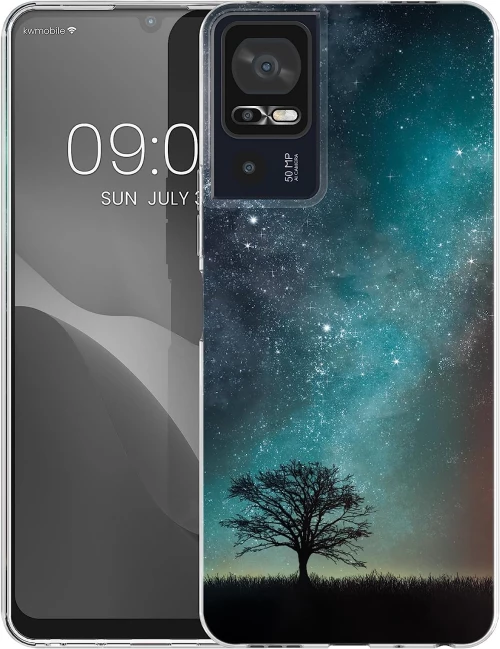 KWmobile Θήκη Σιλικόνης TCL 40 SE - Cosmic Nature / Blue / Grey / Black (61585.01)