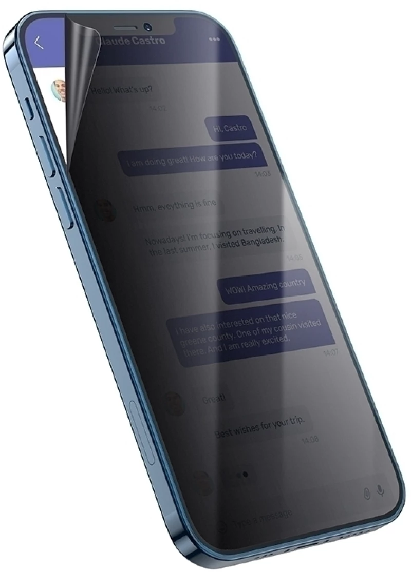 Hoco Hydrogel Pro Privacy Matte Screen Protector - Ματ Μεμβράνη Προστασίας Απορρήτου Οθόνης Xiaomi Poco M4 5G - 0.15 mm - Matte (HOCO-FRONT-PRM-006-142)