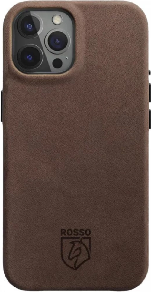 Rosso Elite Back Cover - Δερμάτινη Θήκη MagSafe - Apple iPhone 15 Pro Max - Brown (8719246442001)