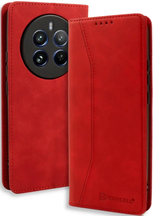 Θήκη Πορτοφόλι - Realme 12 Pro / 12 Pro Plus - Bodycell Book Case - Red (5206015073700)