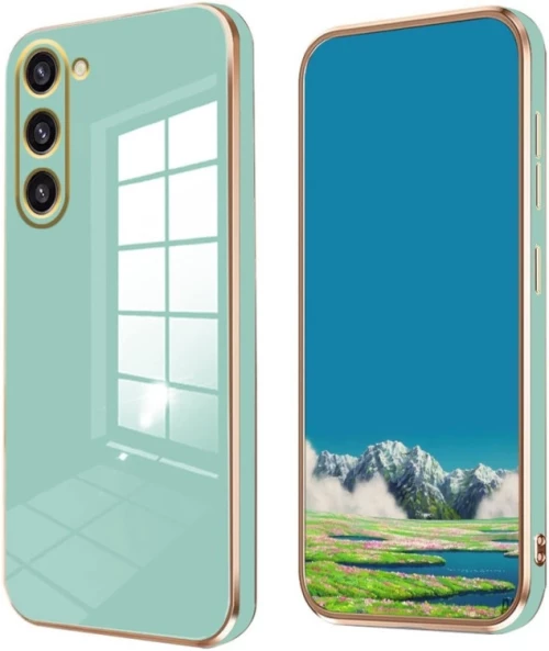 Bodycell Gold Plated - Θήκη Σιλικόνης Samsung Galaxy S23 Plus - Mint Green (5206015069772)