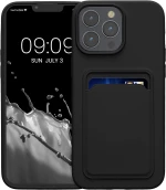 KWmobile Θήκη Σιλικόνης με Υποδοχή για Κάρτα - Apple iPhone 15 Pro Max - Black (62020.01)