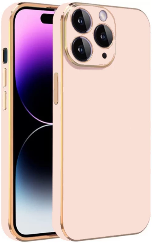 Bodycell Gold Plated - Θήκη Σιλικόνης Apple iPhone 11 Pro Max - Pink (5206015070594)