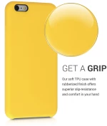 KW Θήκη Σιλικόνης Apple iPhone 6 Plus / 6S Plus - Soft Flexible Rubber Protective Cover - Honey Yellow (40841.143)