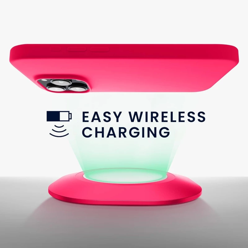 KWmobile Soft Flexible Rubber Cover - Θήκη Σιλικόνης Apple iPhone 15 Pro Max - Neon Pink (61956.77)