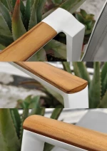 Aspen Armchair Alu White - Αλουμίνιο - 67x57.5x88 cm