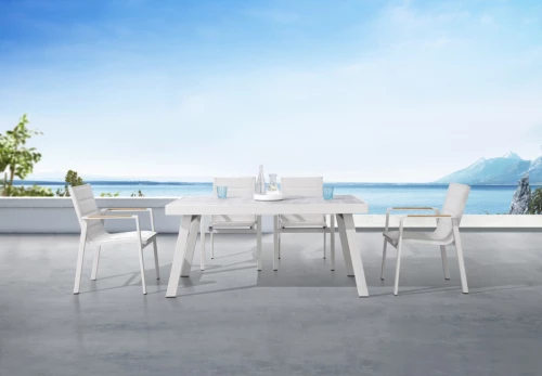 Nofi 2.0/D7 Dining Set - Αλουμίνιο