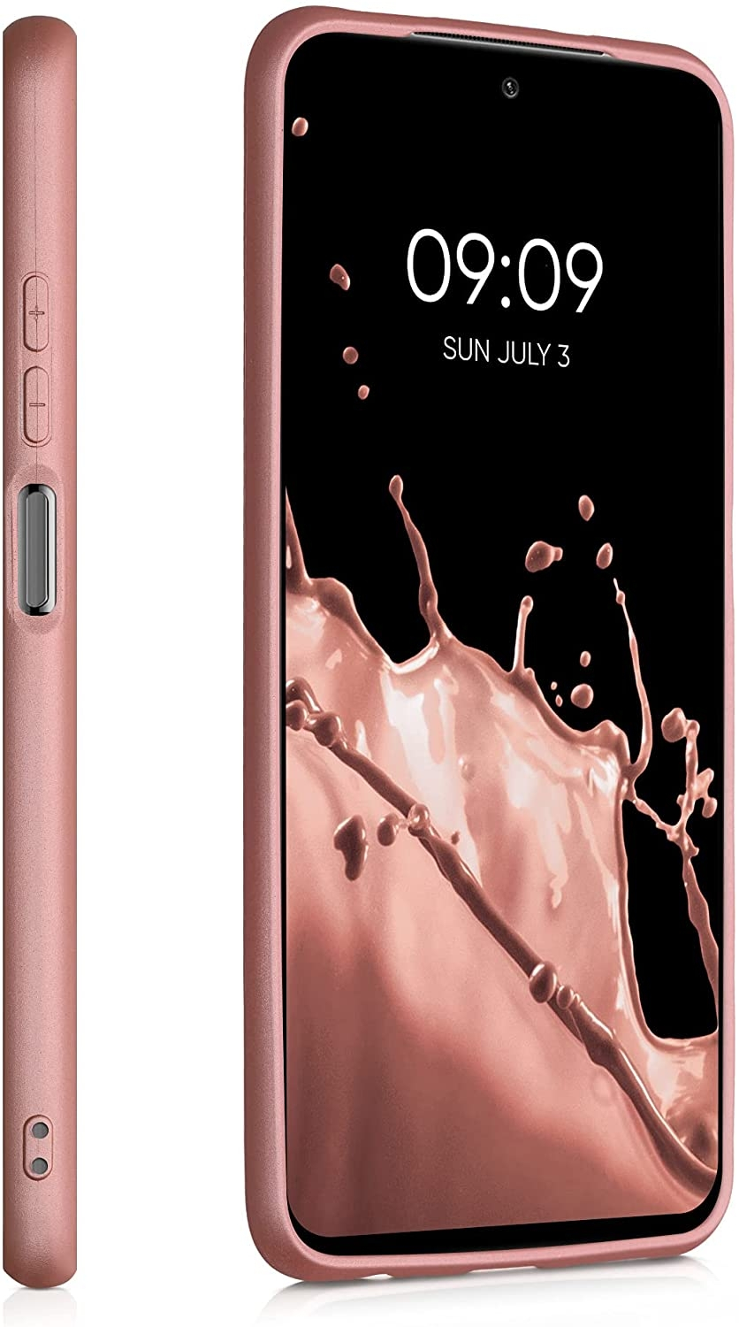 KWmobile Θήκη Σιλικόνης Xiaomi Redmi Note 10 / Note 10S - Metallic Rose Gold (54542.31)