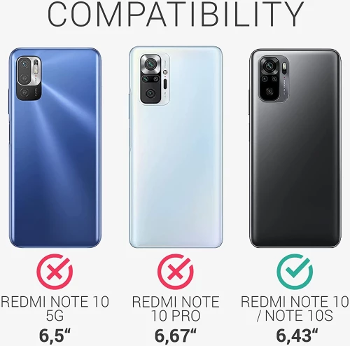 KWmobile Θήκη Σιλικόνης Xiaomi Redmi Note 10 / Note 10S - Metallic Rose Gold (54542.31)