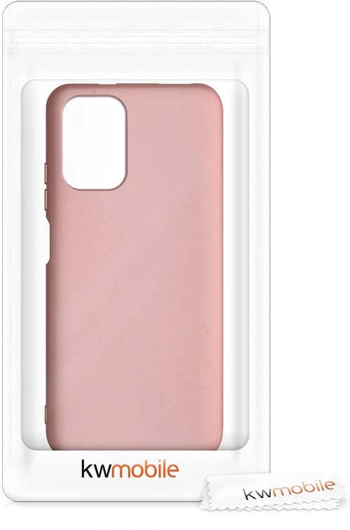 KWmobile Θήκη Σιλικόνης Xiaomi Redmi Note 10 / Note 10S - Metallic Rose Gold (54542.31)