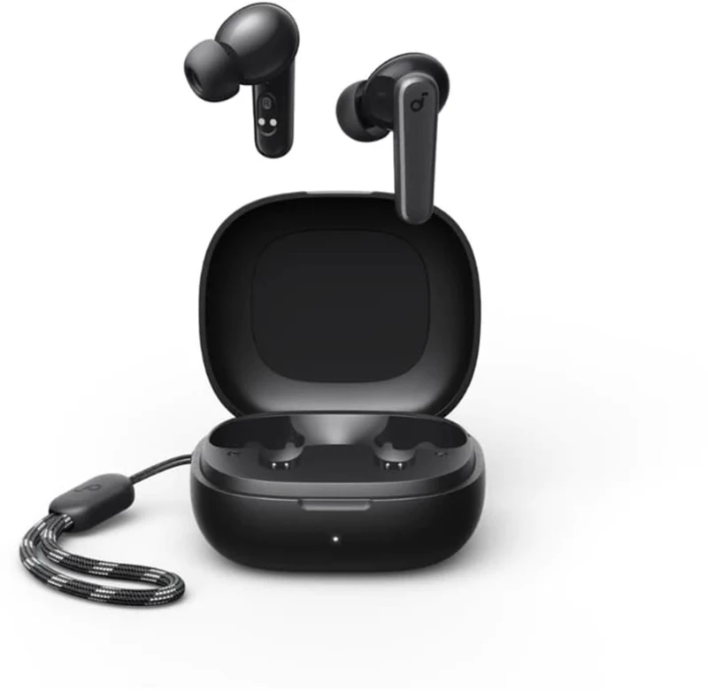 Anker - Wireless Earbuds R50i (A3949G11) - with Charging Case, Extra-bass, AI-Enhanced Calls - Black