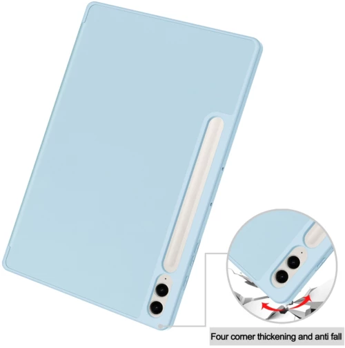 Techsuit - Flex Trifold (with Pencil Holder) - Samsung Galaxy Tab S9 FE Plus - Sky Blue
