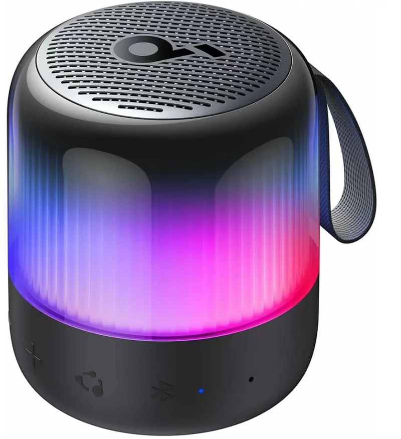 Anker - Wireless Speaker SoundCore Glow Mini (A3136G11) - 360° Sound, 8W, IP67 - Black