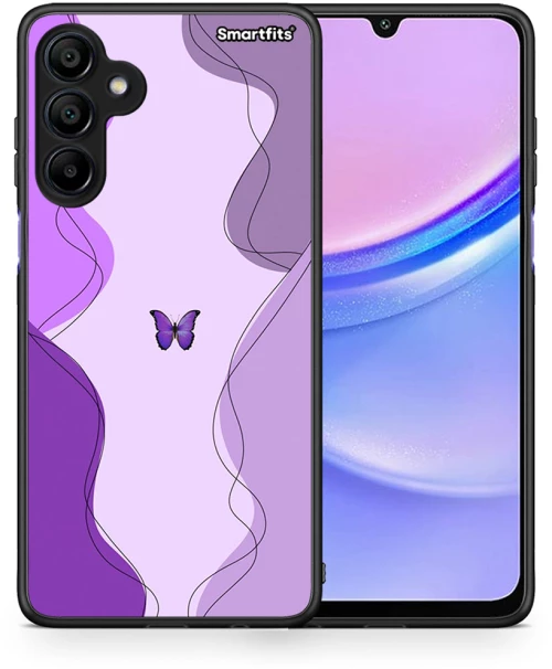 Purple Mariposa - Samsung Galaxy A15 4G θήκη