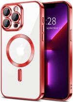 Techsuit - Luxury Crystal MagSafe - iPhone 13 Pro Max - Red