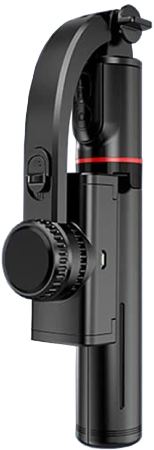 Techsuit - Selfie Stick (L19) - Stable Monopod/Tripod with Bluetooth Remote Control, 400mAh, 70cm - Black