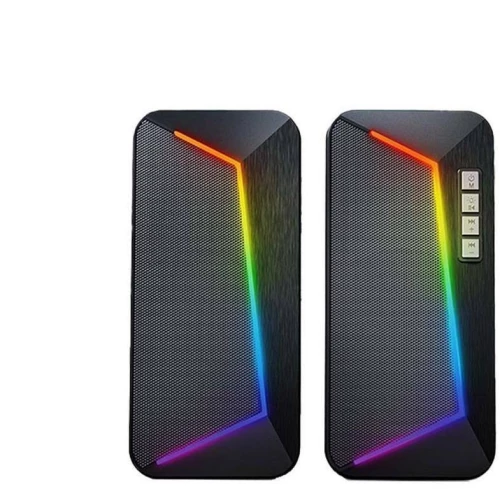 Sonic Gear Iox 2 Ασύρματα Ηχεία Υπολογιστή 2.0 με RGB Φωτισμό και Bluetooth Ισχύος 10W σε Μαύρο Χρώμα