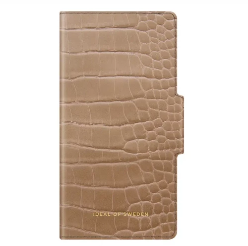 iDeal of Sweden iPhone 13 Pro Wallet Case - Card holder - Camel Croco