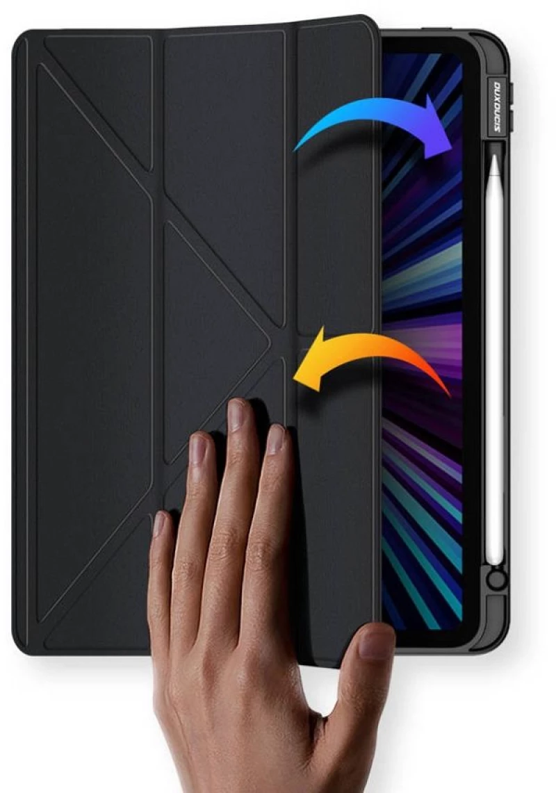 DUX DUCIS Magi - Smart Case with pencil storage for iPad Pro 11 (2018/2020/2021/2022) Μαύρο