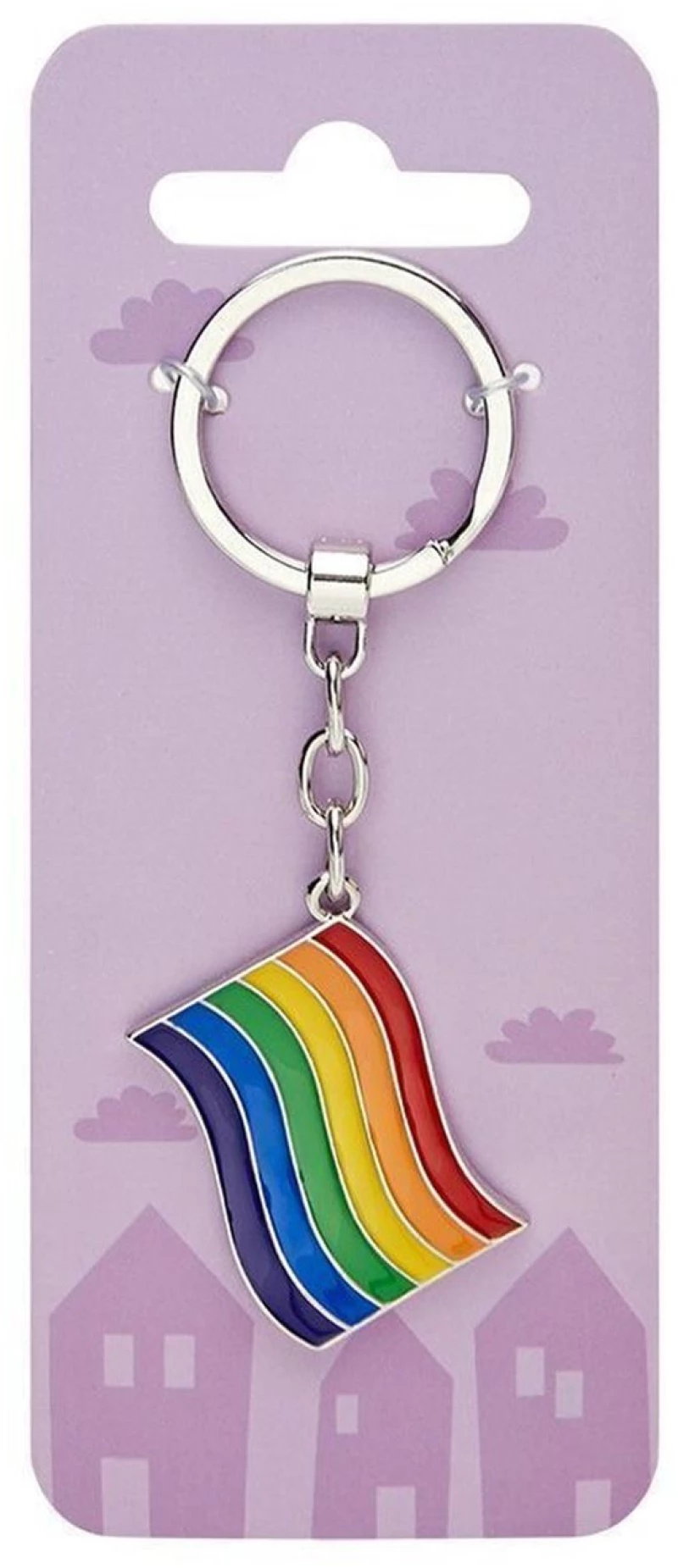Μπρελόκ Μεταλλικό Crystals Pride Flag 606737