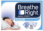 BREATH RIGHT BREATHE RIGHT Clear Ρινικές Ταινίες Μεσαίο Μέγεθος 10τμχ