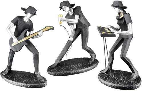 Διακοσμητικό ArteLibre Μουσικός Μαύρο Polyresin 17x11x24cm Σε 3 Σχέδια