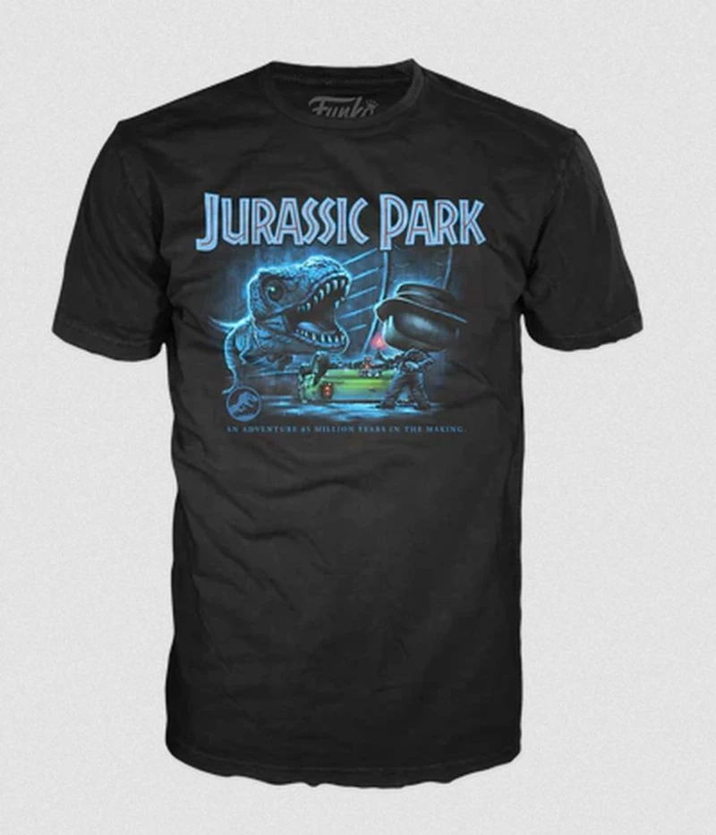 Funko Pop! Tee: Jurassic Park - T-Rex with Jeep (M)
