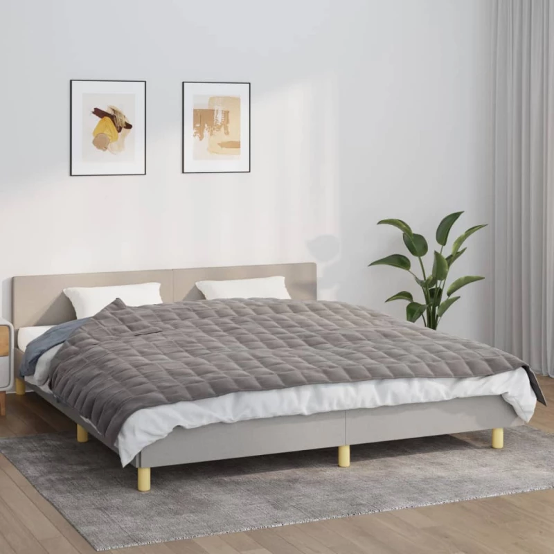 Κουβέρτα Βαρύτητας Γκρι 155 x 220 εκ. 7 κ. Υφασμάτινη Γκρι 350776